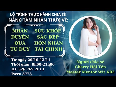 K01 BUỔI 4 CẤU TRÚC CON NGƯỜI P2 - NGUYÊN LÝ VẬN HÀNH CỦA TIỀM THỨC
