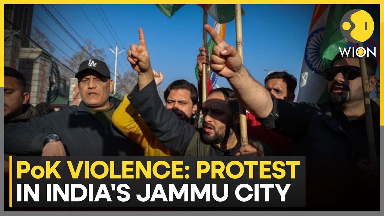 PoK Violence: Video from PoK Shows Women Protesters Flee During Firing | WION