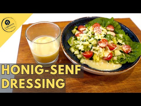 Mein HONIG-SENF-DRESSING passt zu jedem Salat - einfach und lecker