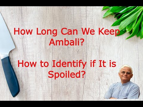 How Long Can we Keep Ambali? || How to Identify If It Is Spoiled? Dr Khadar || Dr Khadar lifestyle