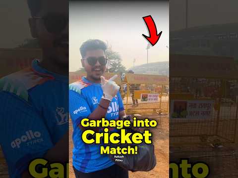 Converting Garbage Into Cricket Match! 🏏