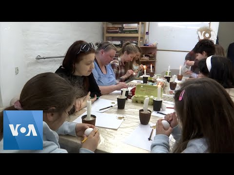 Ukrainians Decorate Easter Eggs