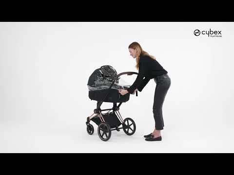 How to Attach the Rain Cover to the Lux Carry Cot I PRIAM Stroller Travel System I CYBEX