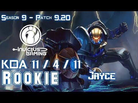 IG Rookie JAYCE vs SYNDRA Mid - Patch 9.20 EUW Ranked