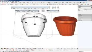 Sketchup - SUbD Modeling Session Day 4 - Flower Pots