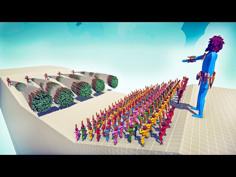 100x CLUBBER COLOR PACK + GIANT vs 5x EVERY GOD - Totally Accurate Battle Simulator