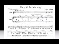 Early in the Morning (Ned Rorem) - Piano Accompaniment in G Major *Special Request*  (Score in Bb)