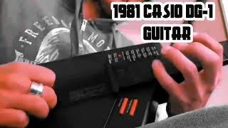 Video thumbnail for TESTING OUT 1981 CASIO DG-1 SYNTH GUITAR by Peter Laga