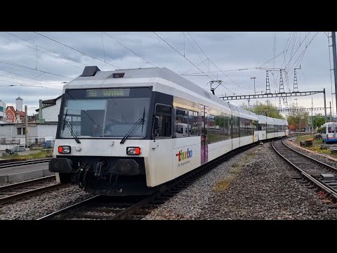 Thurbo Seelinien-GTW abfahrt in Wil SG