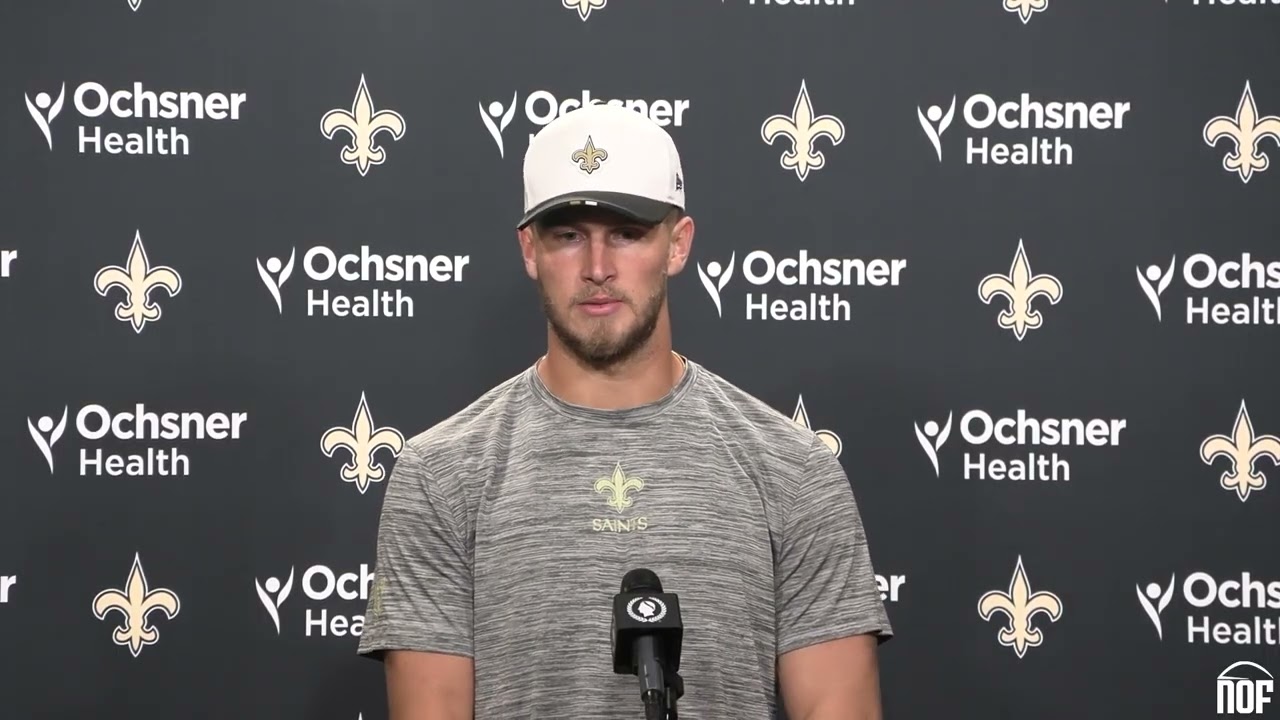Saints QB Tyler Shough on development on scout team, relationships with Juwan Johnson, Kelvin Banks