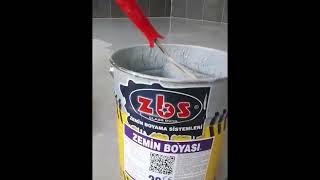 Türkiye'nin en çok tercih edilen Zemin Boyası, ZBS uygulaması. Tüketici çekimi.