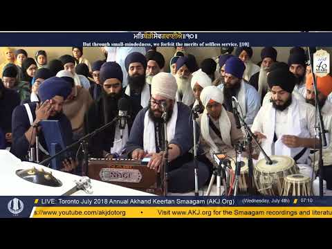 045 Toronto July 2018 - Wednesday Morning - Bhai Bhagatjot Singh Jee CA