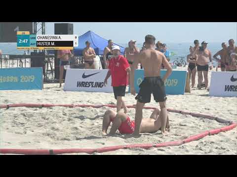 Round 1 Men's BW - +70 kg: A. OHANESYAN (UKR) v. M. HUSTER (AUT)