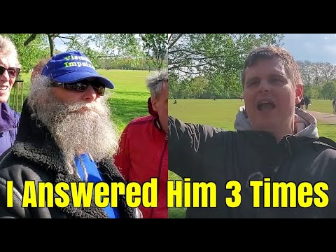 Speakers Corner - A Jewish Man Asks Bob About The Building of a Third Jewish Temple