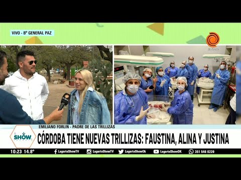 Nacieron trillizas en Córdoba, se amplia la familia en Laspiur