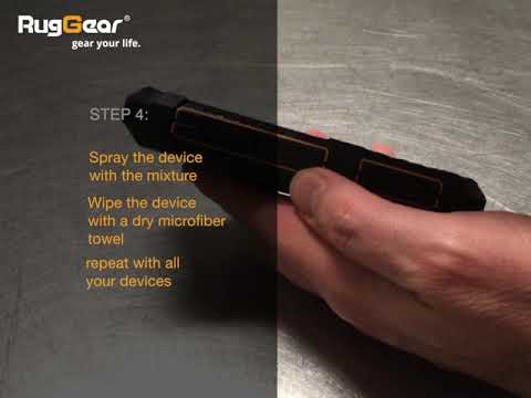 how to disinfect your RugGear phones