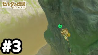 【実況】オープンワールドの伝説のゲーム【ゼルダの伝説ブレスオブザワイルド】#3：崖注意