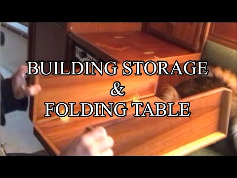 Contessa 26 Refit ep.11 - Building Storage and a Folding Table