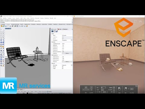 Enscape 2.9 render  per Rhino - Lezione #5 #enscape3d #rhinocero