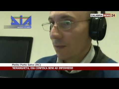 DIA CONFISCA BENI A INFERMIERE DI MELITO PORTO SALVO