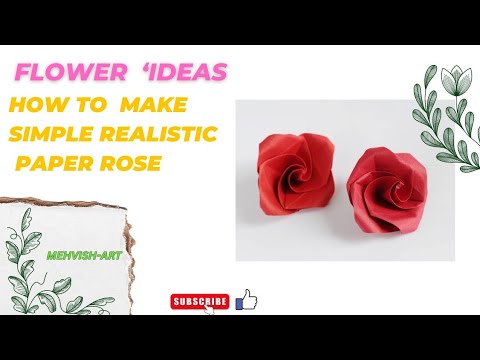 Learn How to Craft Beautiful Paper Roses #howtomakepaperroseorigami  #art #tranding #crafts