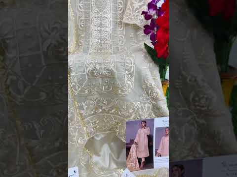 Serine S-142 Organza Wholesale Pakistani Suit – product video thumbnail