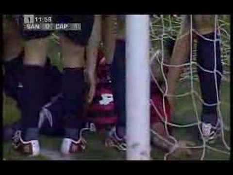 Santos x Atlético-PR - Gol do Atlético - Antonio Carlos