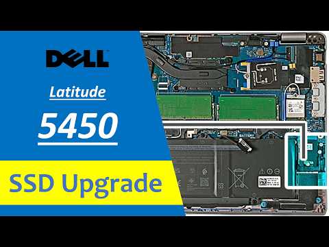 Dell Latitude 5450 Laptop SSD Upgrade Tutorial – Full Disassembly & Storage Installation Guide 2025