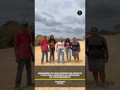 Moradores do Pará manifestam apoio em Flávio com a esperança da pavimentação da Transamazônica