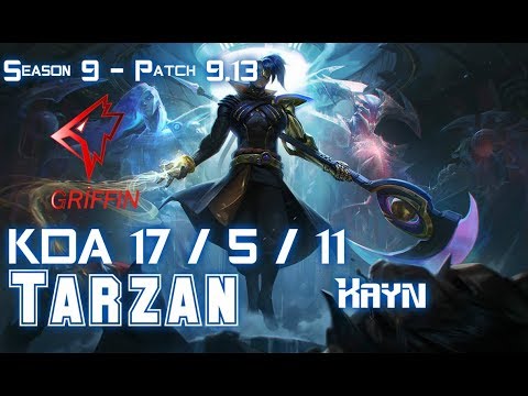 GRF Tarzan KAYN vs OLAF Jungle - Patch 9.13 KR Ranked