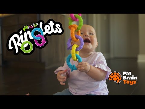 Видео обзор Набор прорезывателей Гибкие колечки, Fat Brain Toys pipSquigz Ringlets