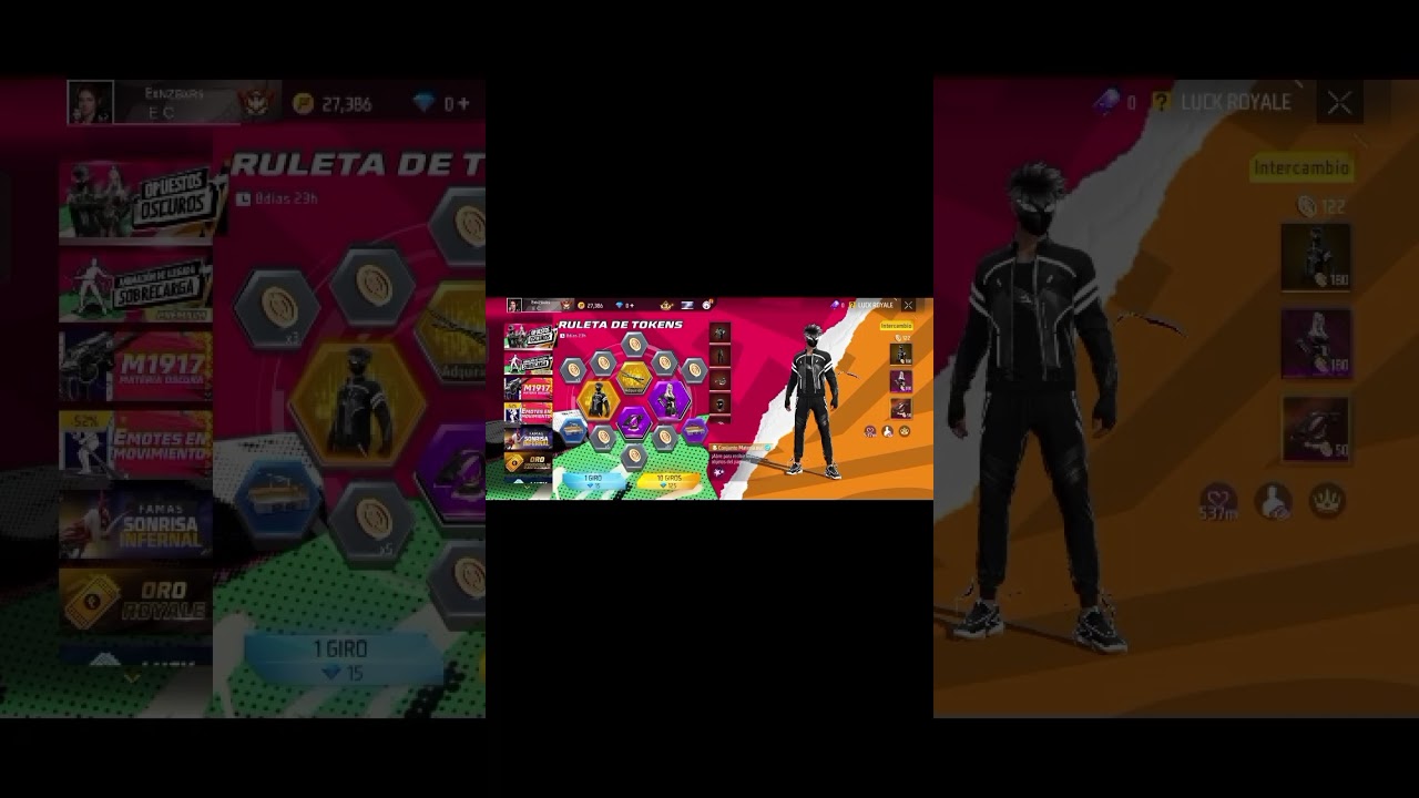 Sacando El traje de Mujer gris y la animación de la bienvenida😧3k #freefire #garena #garenafreefire