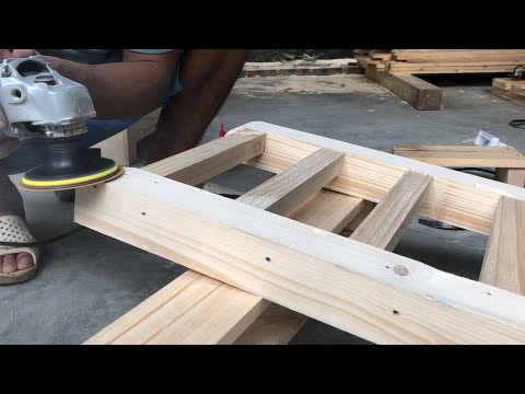 Amazing Design Ideas Woodworking From Pallets // How To Build A Beautiful And Sturdy Chair - DIY