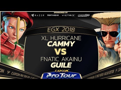 XL Hurricane (Cammy) vs Fnatic Akainu (Guile) - EGX 2018 EU Finals Losers Finals - SFV - CPT 2018