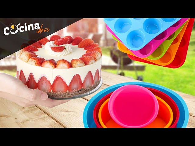 Vídeo relacionado con 12 Piezas Moldes de Silicona para Muffins, Moldes Silicona Reposteria, Moldes para Magdalenas con Recubrimiento Antiadherente, Moldes para Muffins para Pasteles, Crema y Pudín, Multicolor