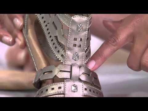 Earth Leather Multi-strap Sandals - Bay with Rachel Boesing