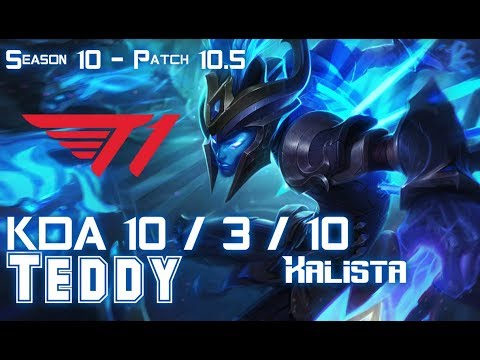 T1 Teddy KALISTA vs MISS FORTUNE ADC - Patch 10.5 KR Ranked