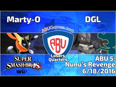 ABU Monthly 5: Marty-O (Greninja) vs. DGL (Lucario, GnW) - Smash 4 Singles Losers Quarters