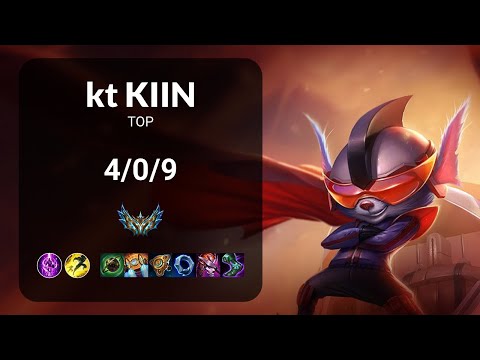kt Kiin Rumble vs Renekton TOP - KR CHALLENGER Patch 13.19