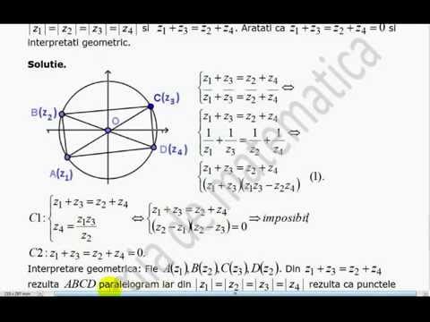 X-Numere complexe-Interpretari geometrice ale numerelor complexe-Aprofundare