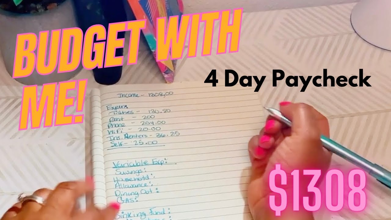 Budget with me ! 4 Day paycheck $1308 #budgeting#finacial#zerobasedmethod