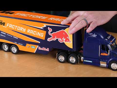 Unboxing! New Ray Toys Factory Team Race Rig Red Bull KTM,  HRC Honda & Factory Yamaha 1:32 Scale