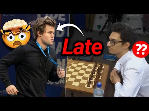 Magnus Carlsen Late Again...But Against Fabiano Caruana!😱
