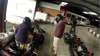 preview picture of video 'Indoor Karting in St Brieuc, July 2012'