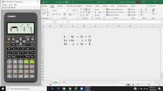 Sistema de ecuaciones 3x3 con CASIO fx-991