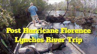preview picture of video 'Bass Fishing at Lynches River Post Hurricane Florence, High Water Receding'