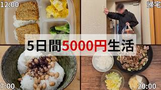 【簡単レシピ】食費5日間5000円生活自炊vlog!冷凍うどんストックが楽で美味しかった！