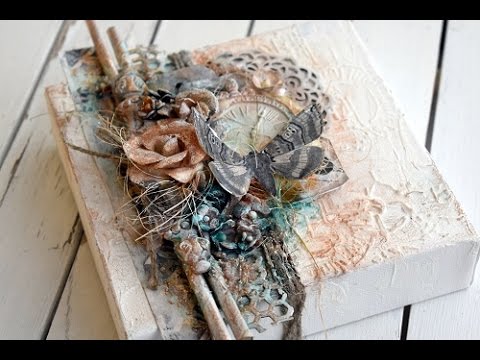 Mixed Media Canvas- 13arts-Prima-2crafty-Tattered Angel