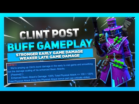 Clint Post Buff Gameplay | Stronger Early Game Damage Weaker Late Game Damage | Mobile Legends