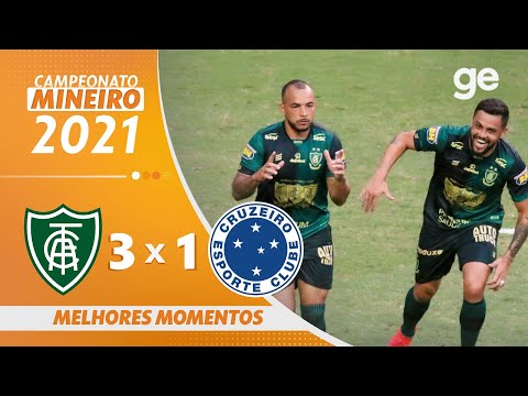 AMÉRICA-MG 3 X 1 CRUZEIRO | MELHORES MOMENTOS | SEMIFINAL MINEIRO 2021 | ge.globo